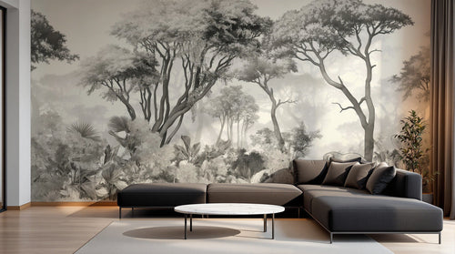 Design A0056 — Papier peint Safari Savane Aquarelle - Collection 2 — Novomur