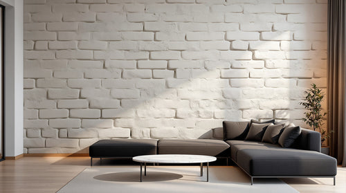 Design A0057 — Papier peint Brique Blanche — Novomur