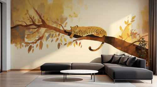 Design A0095 — Papier peint Safari Savane Aquarelle — Novomur