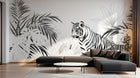 Design A0111 — Papier peint Jungle Enfant Tigre & Singes — Novomur