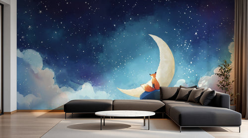 Design A0141 — Papier peint Ciel Nocturne Enfant - Collection 2 — Novomur