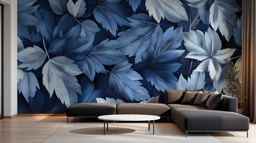 Design A0148 — Papier peint Botanique Feuilles Sombres — Novomur