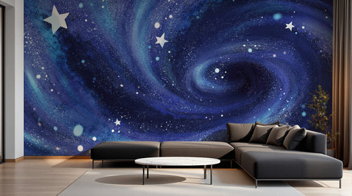 Design A0187 — Papier peint Galaxie Réaliste — Novomur