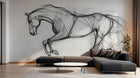 Design A0208 — Papier peint Chevaux — Novomur