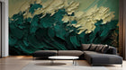 Design A0260 — Papier peint Art Abstrait Vagues et Lignes — Novomur