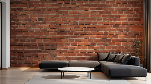 Design A0422 — Papier peint Brique Rouge — Novomur