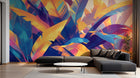 Design A0452 — Papier peint Palmier Tropical Pop Art Vif — Novomur