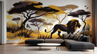 Design A0527 — Papier peint Safari Savane Aquarelle — Novomur