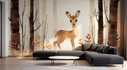 Design A0722 — Papier peint Animaux Forêt — Novomur