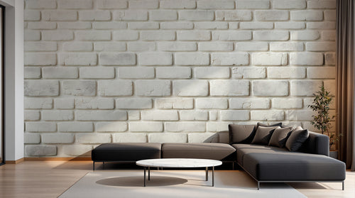 Design A0782 — Papier peint Brique Blanche — Novomur