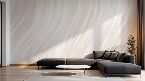 Design A0800 — Papier peint Art Abstrait Vagues et Lignes — Novomur
