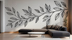 Design A0816 — Papier peint Botanique Feuilles Sombres — Novomur