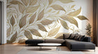 Design A0844 — Papier peint Botanique Feuilles Dorées — Novomur