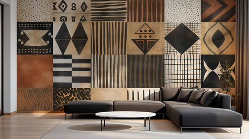 Design A0936 — Papier peint Ethnique Tribal Africain — Novomur
