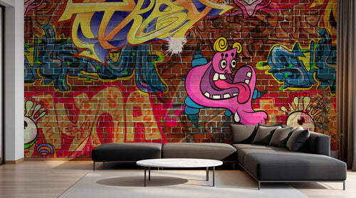 Design D0038 — Papier peint Graffiti Street Art — Novomur
