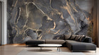 Design D0207 — Papier peint Marbre Noir et Or Luxe - Collection 2 — Novomur