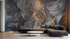 Design D0208 — Papier peint Marbre Noir et Or Luxe - Collection 2 — Novomur