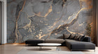 Design D0370 — Papier peint Marbre Noir et Or Luxe - Collection 2 — Novomur