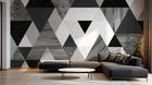 Design D0495 — Papier peint Géométrique Triangles et Losanges - Collection 2 — Novomur