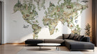 Design D0961 — Papier peint Carte du Monde — Novomur