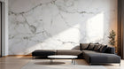 Design D0987 — Papier peint Marbre Blanc Classique - Collection 2 — Novomur