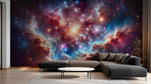 Design F0408 — Papier peint Galaxie Réaliste — Novomur