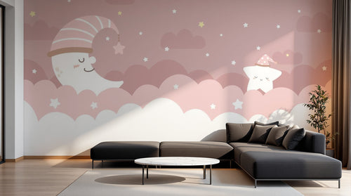 Design F0420 — Papier peint Ciel Nocturne Enfant - Collection 1 — Novomur