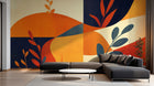 Design F0988 — Papier peint Botanique Feuilles Dorées — Novomur