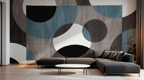 Design SD0327 — Papier peint Art Abstrait Bauhaus Coloré - Collection 1 — Novomur