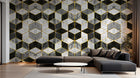 Design SD0409 — Papier peint Marbre Noir et Or Luxe - Collection 1 — Novomur
