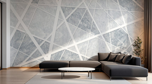 Design SD0725 — Papier peint Marbre Blanc Classique - Collection 2 — Novomur