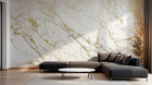 Design SK0136 — Papier peint Marbre Blanc Classique - Collection 2 — Novomur