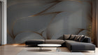Design SK0142 — Papier peint Art Abstrait Vagues et Lignes — Novomur