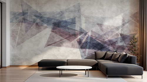 Design SK0262 — Papier peint Géométrique Triangles et Losanges - Collection 2 — Novomur