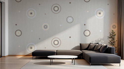 Design SK0434 — Papier peint Art Abstrait Bauhaus Coloré - Collection 2 — Novomur