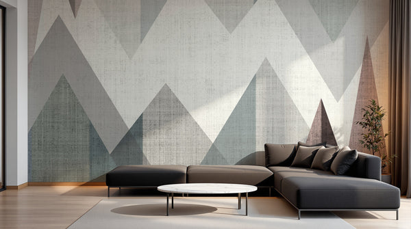 Papier peint Géométrique Triangles et Losanges - Collection 1 - Sur mesure