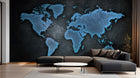 Design SK0525 — Papier peint Carte du Monde — Novomur