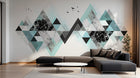 Design SK0638 — Papier peint Géométrique Triangles et Losanges - Collection 2 — Novomur