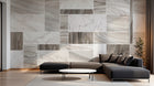Design SK0647 — Papier peint Marbre Géométrique — Novomur