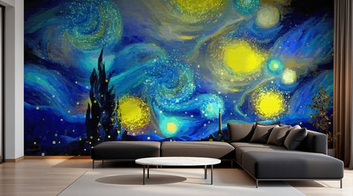 Design SL0183 — Papier peint Galaxie Réaliste — Novomur