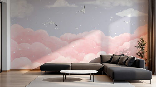 Design SL0340 — Papier peint Ciel Nocturne Enfant - Collection 1 — Novomur
