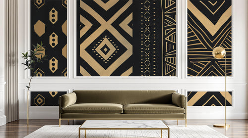 Design A0338 — Papier peint Ethnique Tribal Africain — Novomur