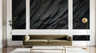 Design A0377 — Papier peint Marbre Noir et Or Luxe - Collection 1 — Novomur