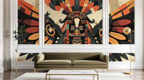 Design A0714 — Papier peint Ethnique Tribal Africain — Novomur