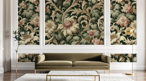 Design A0864 — Papier peint Damassé Classique — Novomur