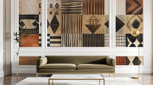 Design A0936 — Papier peint Ethnique Tribal Africain — Novomur
