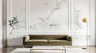 Design C0777 — Papier peint Marbre Blanc Classique - Collection 1 — Novomur