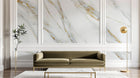 Design D0158 — Papier peint Marbre Blanc Classique - Collection 2 — Novomur