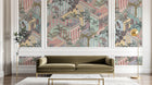 Design D0168B — Papier peint Art Déco Éventails et Or - Collection 2 — Novomur