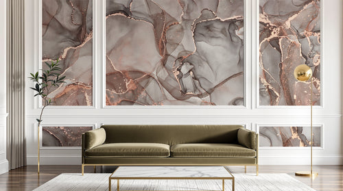 Design D0311 — Papier peint Marbre Coloré - Collection 2 — Novomur